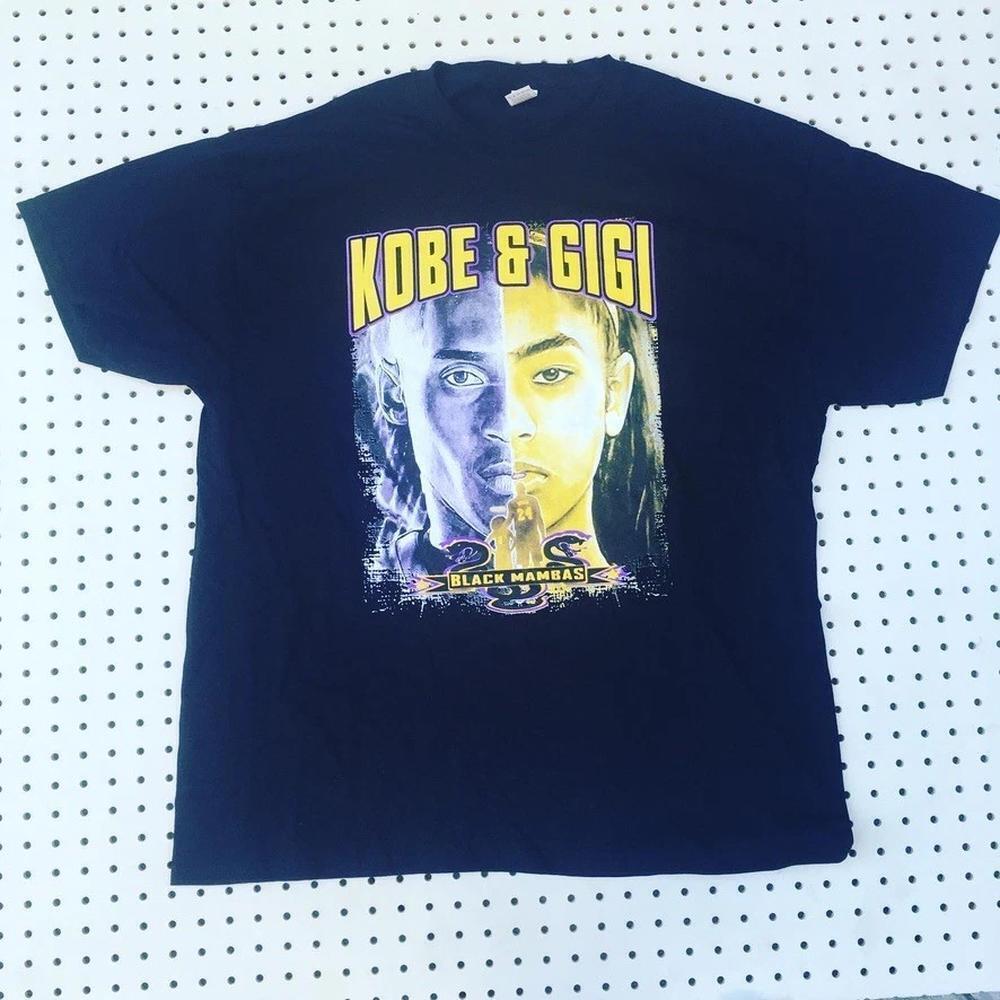 Kobe Gigi Bryant Tribute TShirt  Black Mamba Memorial Lakers Fan Pro Style